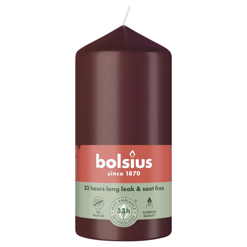 Bolsius Stompkaars 120/58 Velvet Red 1 st