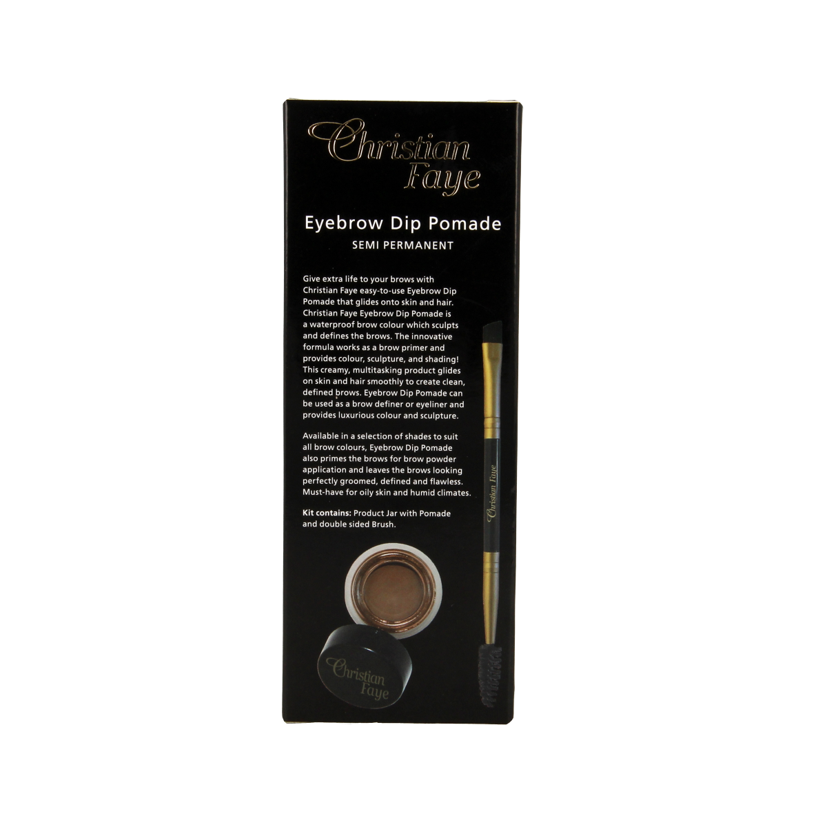 Christian Faye Eyebrow dip pomade dark brown 4,5 gram