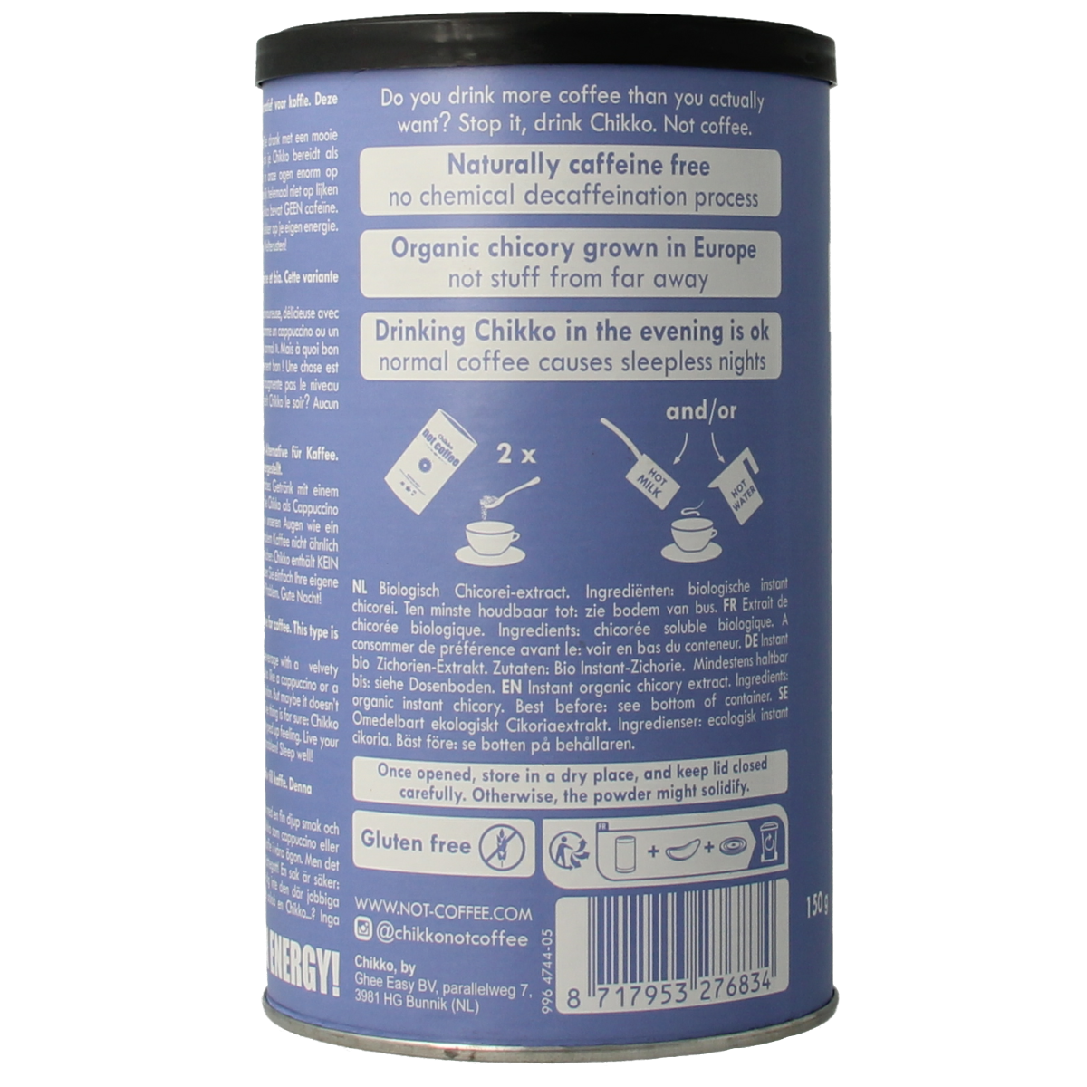 Chikko not coffee cichorei 150 gram