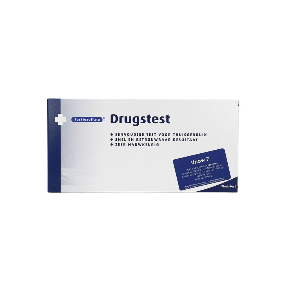 Testjezelf Unow 7- Multi 7 drugstest in speeksel 2 st - Testjezelf.nu