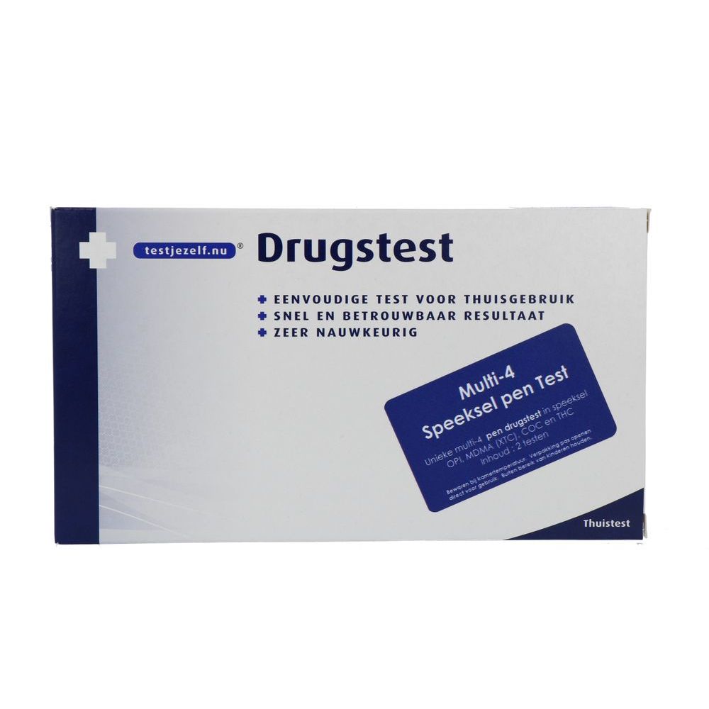 Testjezelf Multi 4 Pen Drugstest 2 st - Testjezelf.nu