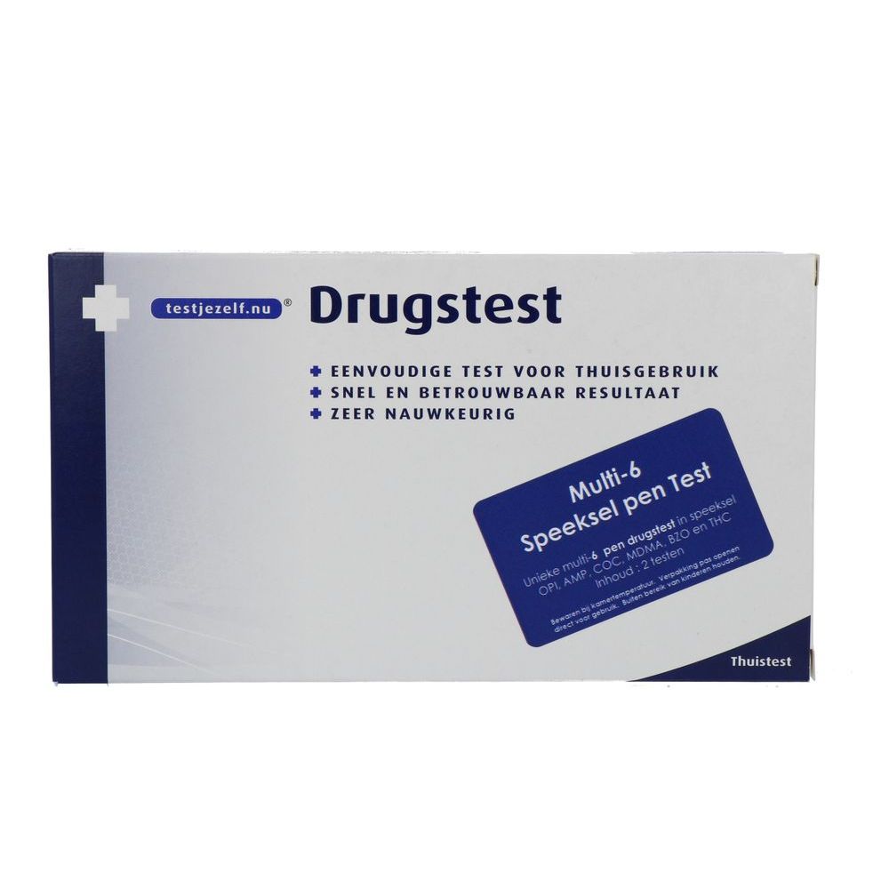 Testjezelf Multi 6 Pen Drugstest 2 st - Testjezelf.nu
