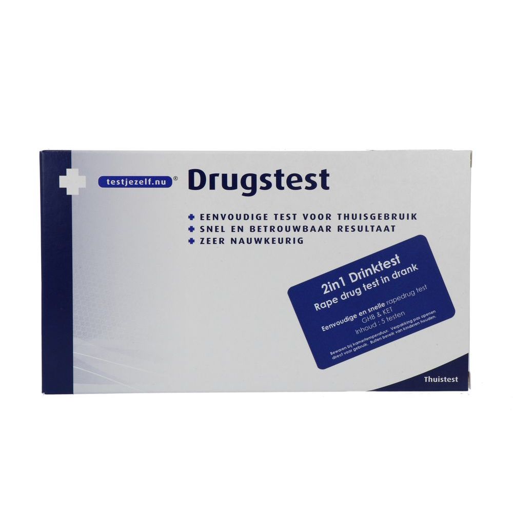 Testjezelf Drink Test GHB+KET Sticker 5 st - Testjezelf.nu