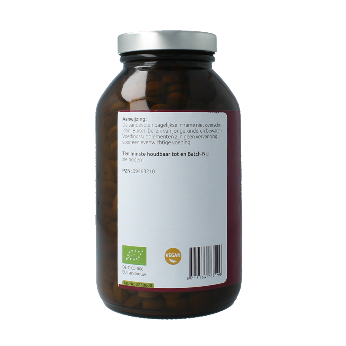 Hanoju Tarwegras glas flacon 600 tabletten