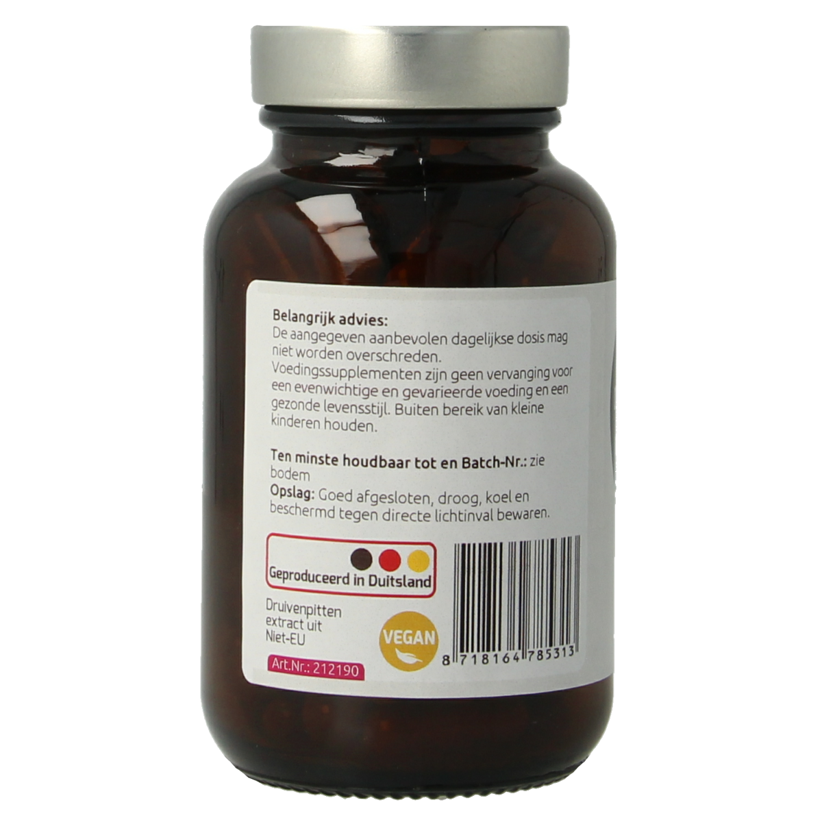 Hanoju OPC druivenpit extract 500 mg 90 capsules