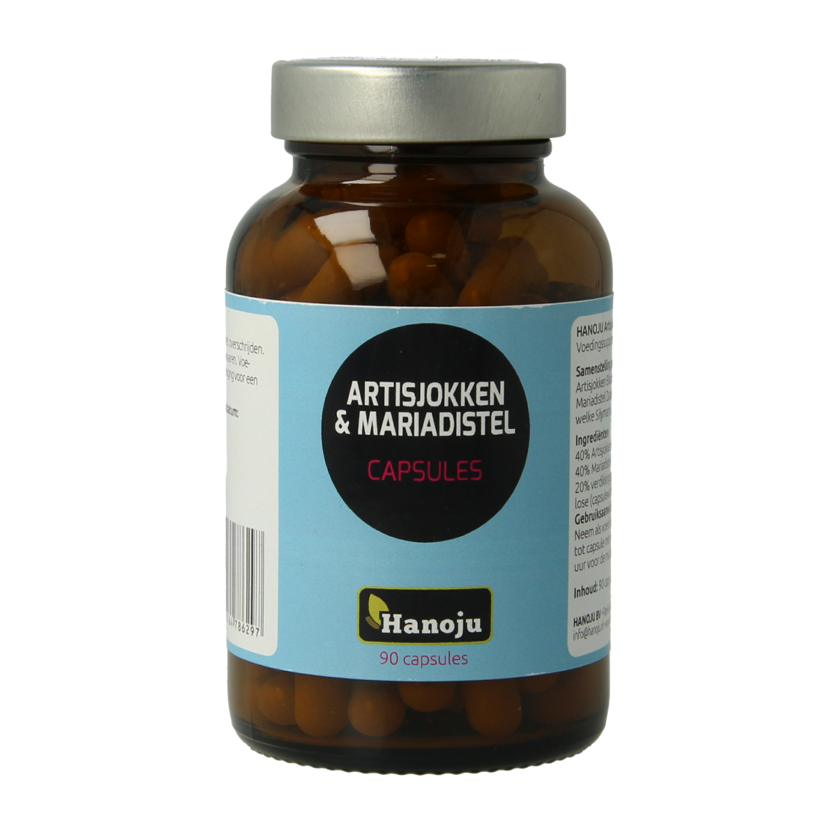 Hanoju Artisjok 200 mg & mariadistel 200 mg 90 capsules