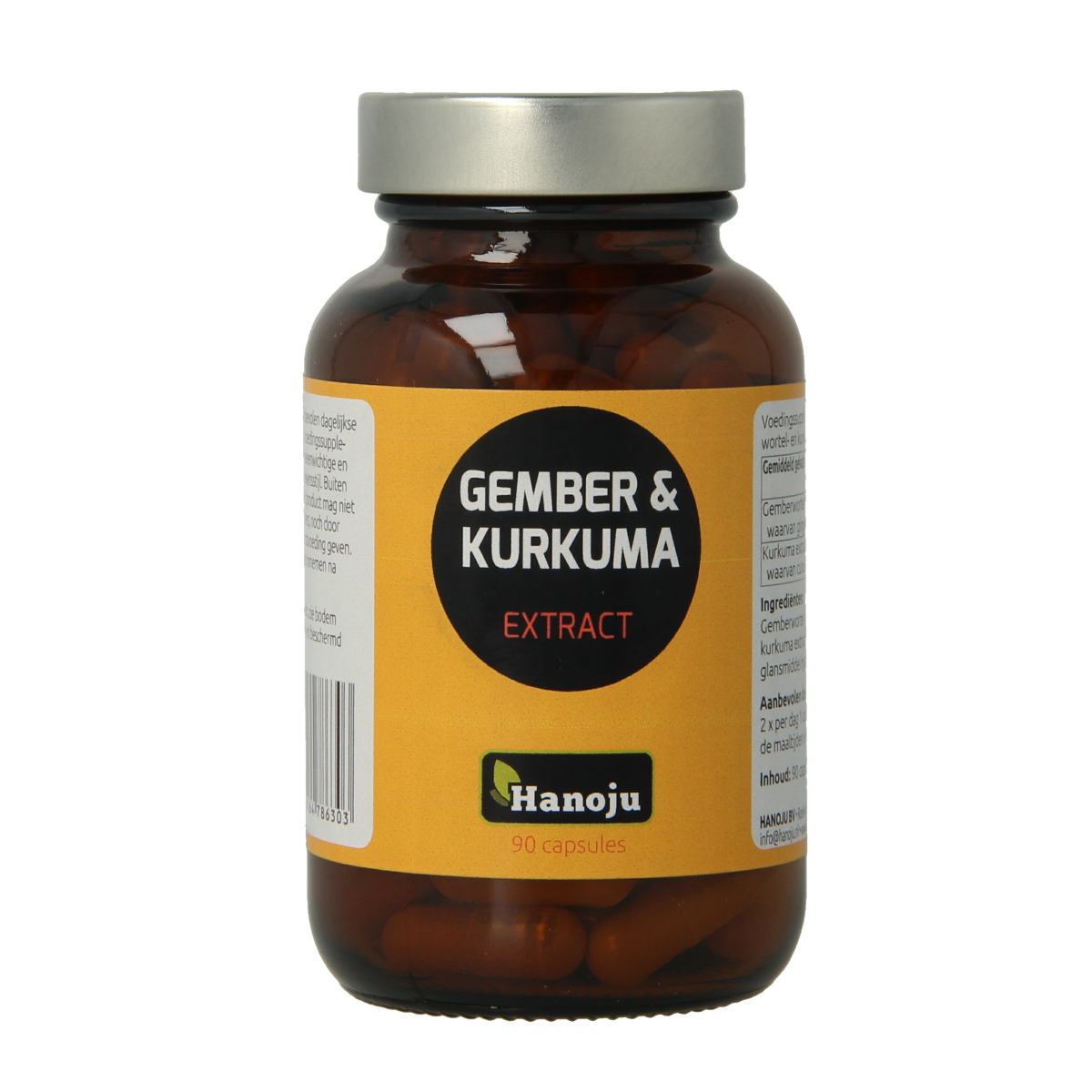 Hanoju Gember & curcuma extract 90 vcaps