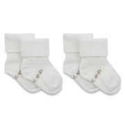 Kipkep Blijf baby sokjes 0-6 mnd offwhite/wit 2 paar