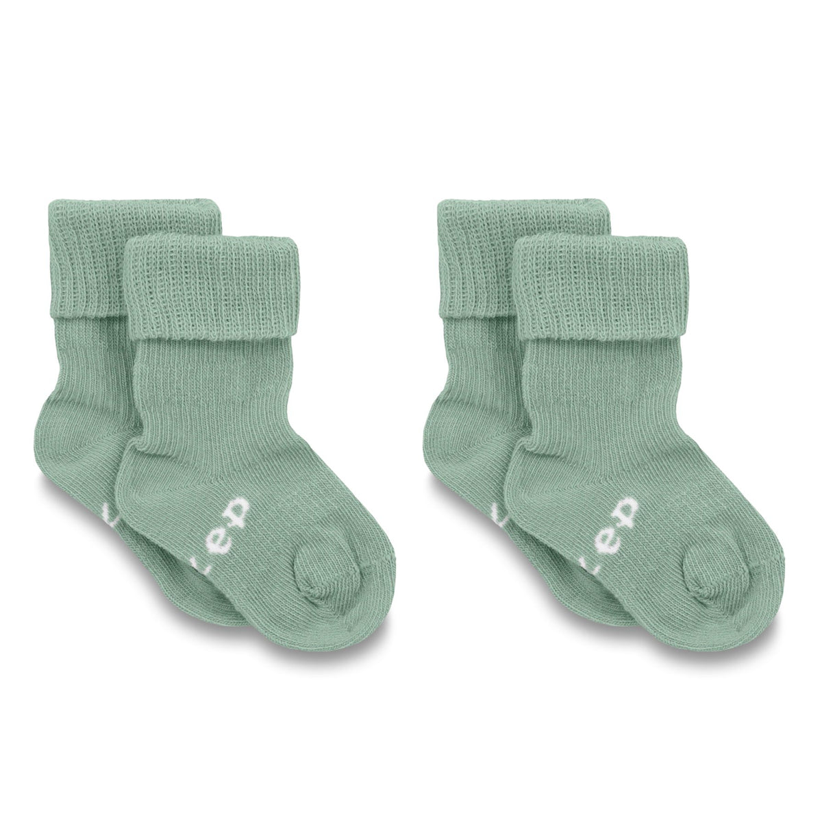 Kipkep Blijf-sokjes 0-6 maanden pale green 1 paar 2 paar