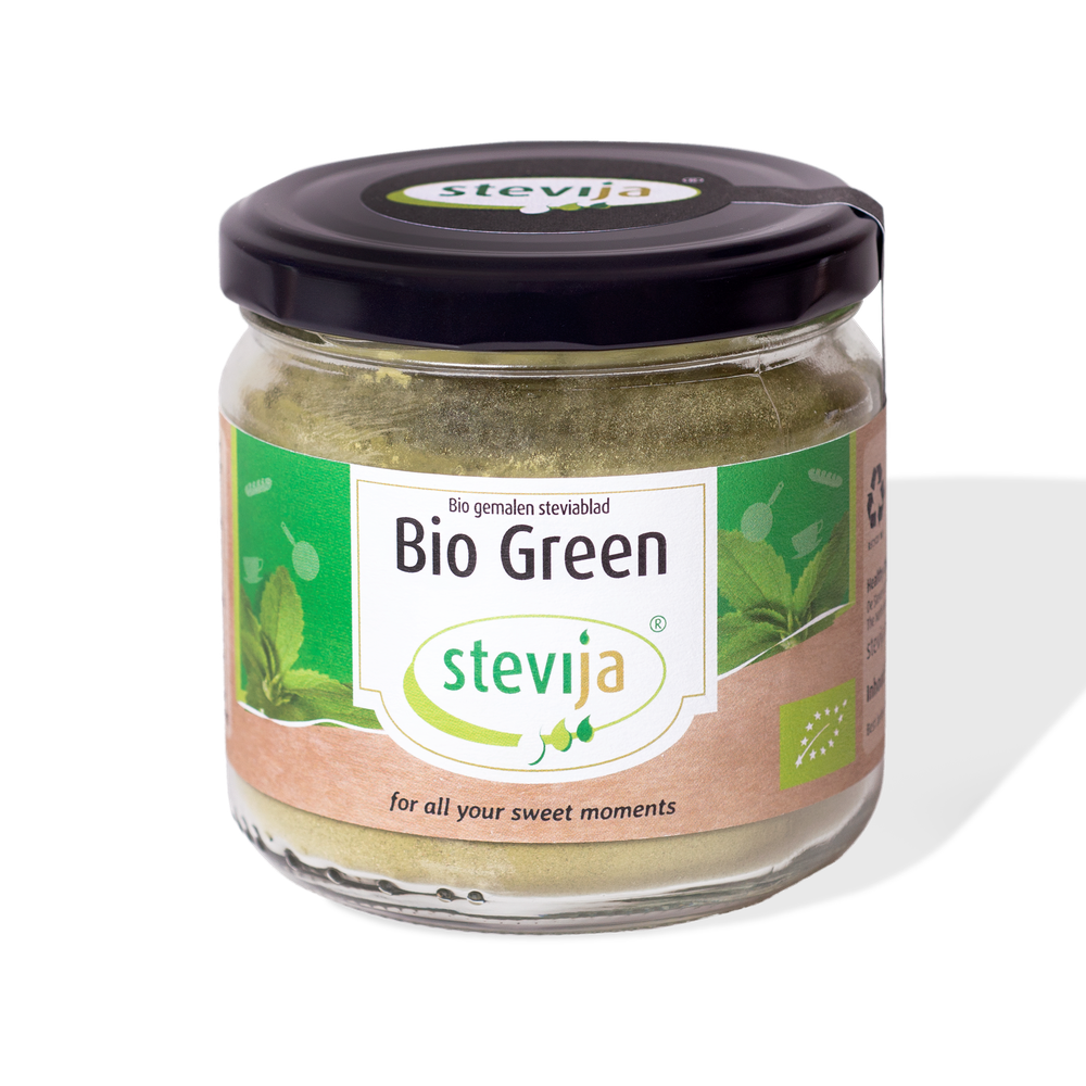 Stevija BIO Green Gemalen Steviablad 100 gr