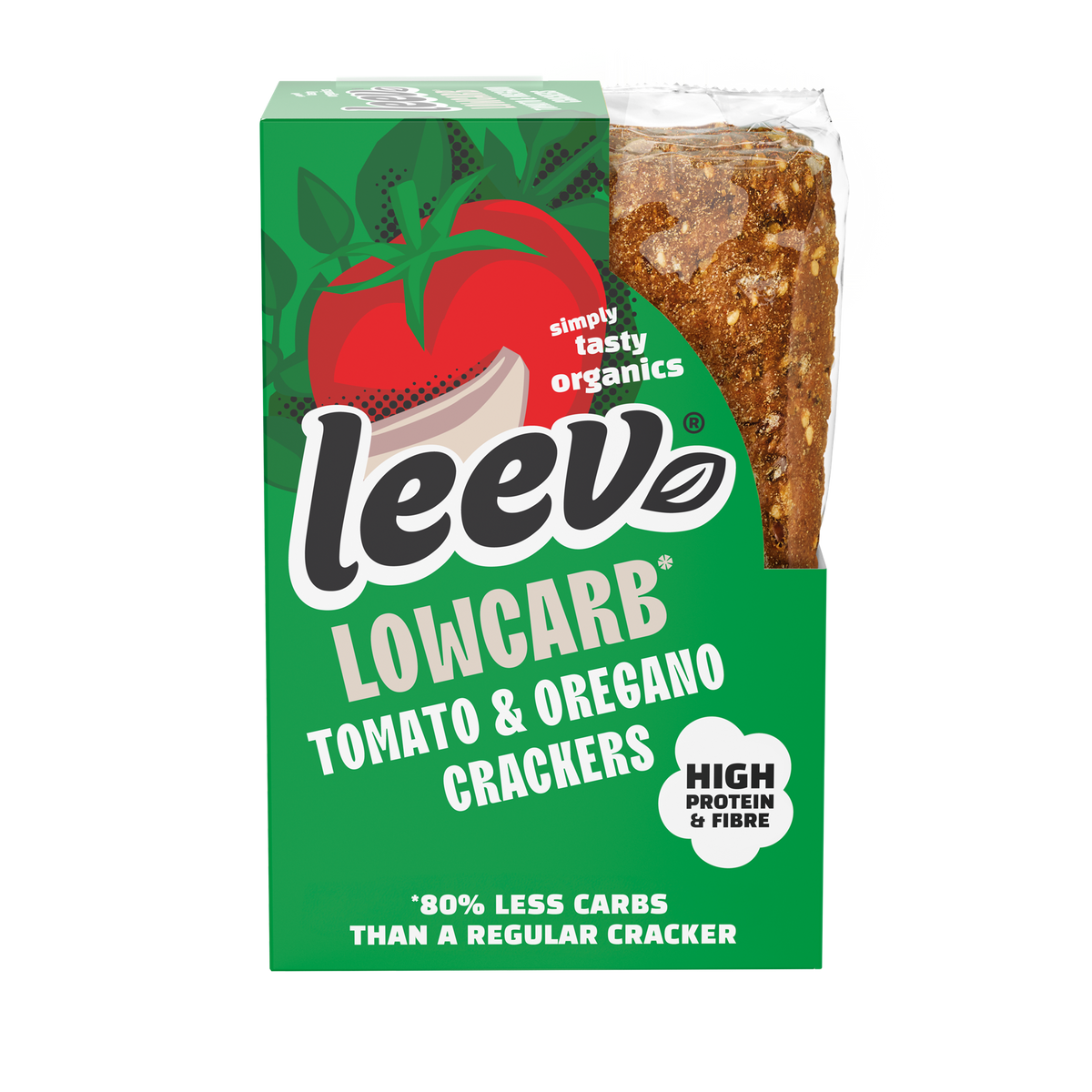 Leev qrackers bruschetta 3 x 2 biologisch 6 stuks