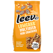 Leev Lowcarb mini crackers multiseeds biologisch 85 gram