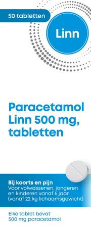 Linn Paracetamol rond 500 mg 50 tabletten