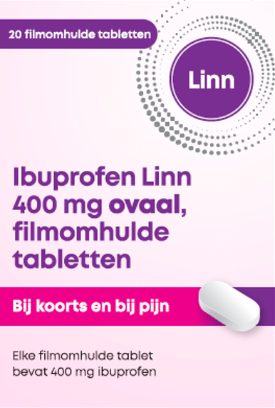 Linn Ibuprofen 400 mg wit tablet 20 tabletten
