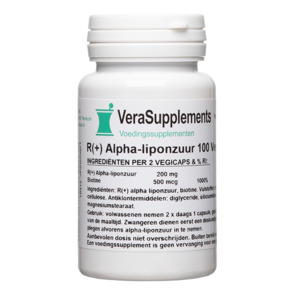 VeraSupplements R+ Alfa-Liponzuur Capsules 100 vcp