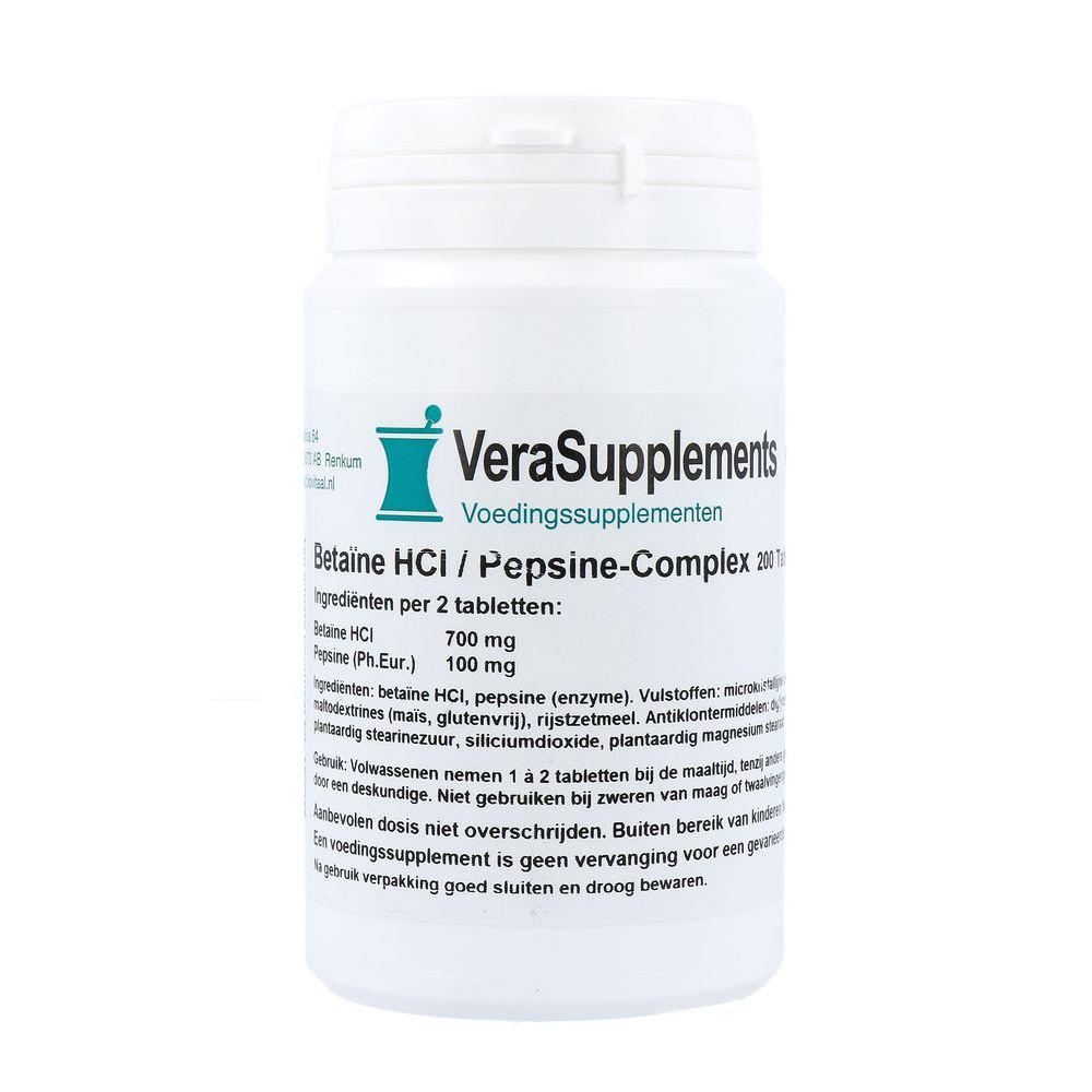 Verasupplements Betaine-HCL / Pepsine-Complex Tabletten 200 tb