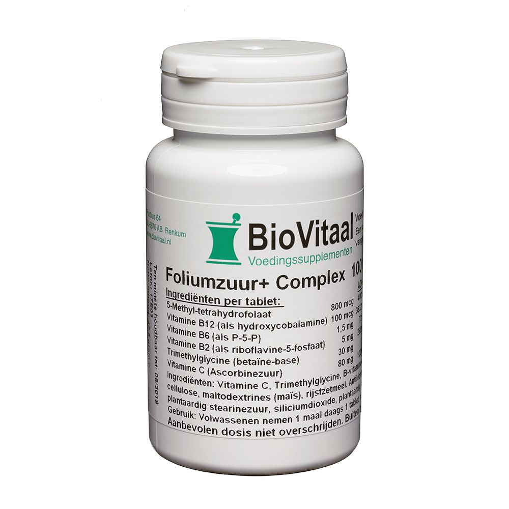 VeraSupplements Foliumzuur+ Complex Tabletten 100 tb