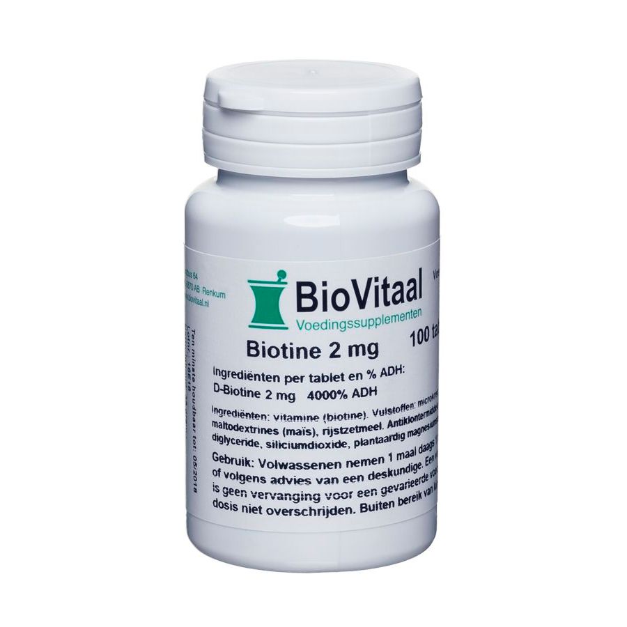 VeraSupplements Biotine 2 mg Tabletten 100 tb