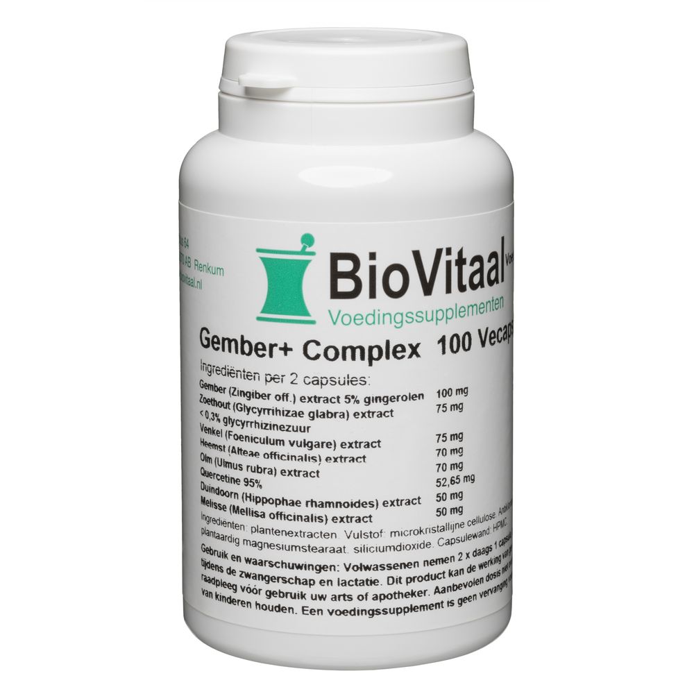 VeraSupplements Gember Plus Complex Capsules 100 vcp