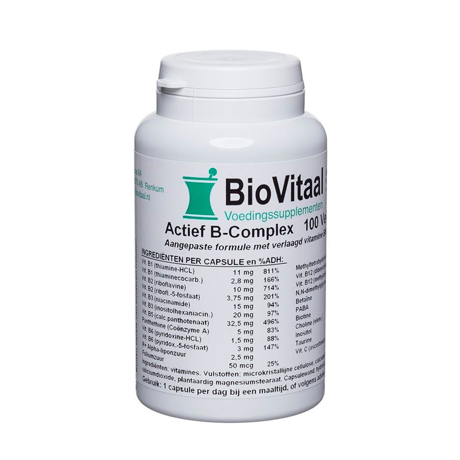 VeraSupplements Actief B-Complex Capsules 100 cp