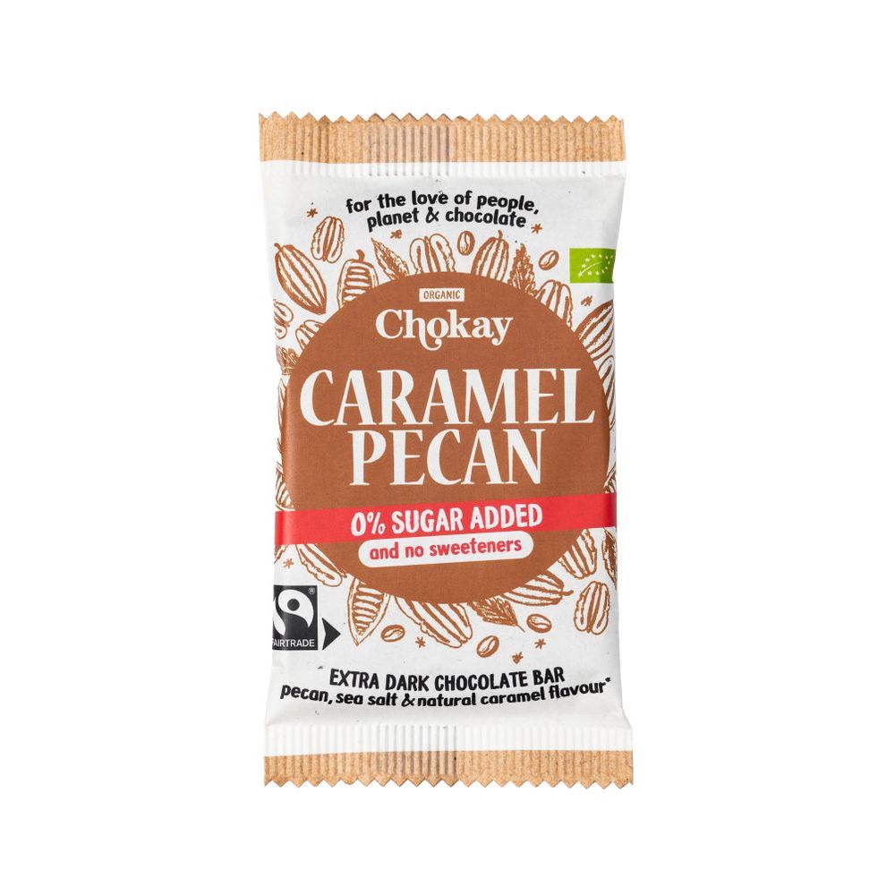 Chokay Extra Dark Caramel Pecan Bio 70 gr
