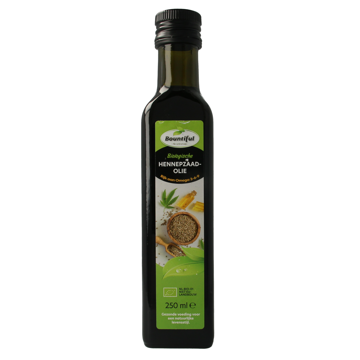 Bountiful Hennepzaadolie omega 3-6-9 biologisch 250 ml