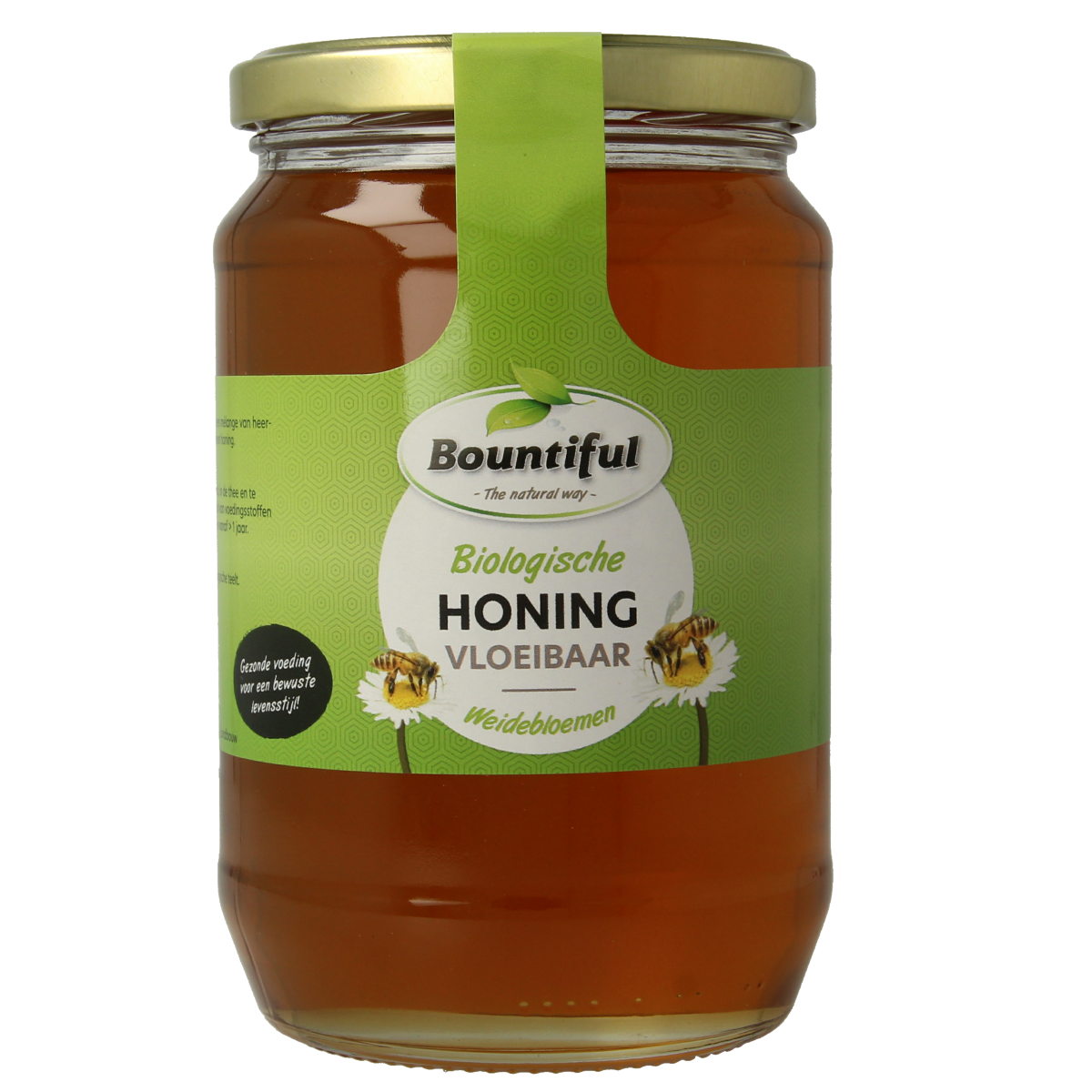 Bountiful Honing weidebloem vloeibaar biologisch 900 gram