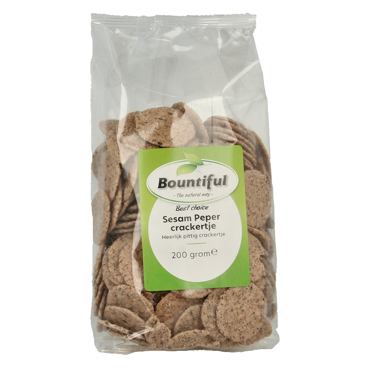 Bountiful Sesame pepper cracker best choice 200 gram