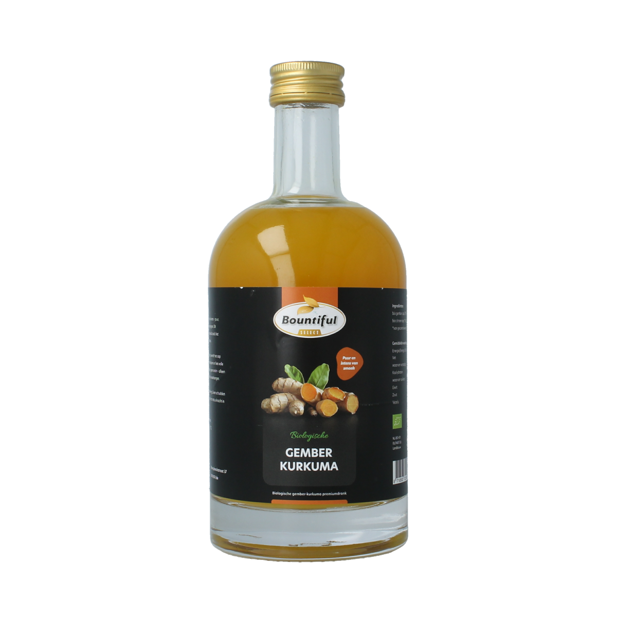 Bountiful Gember sap kurkuma biologisch 500 ml