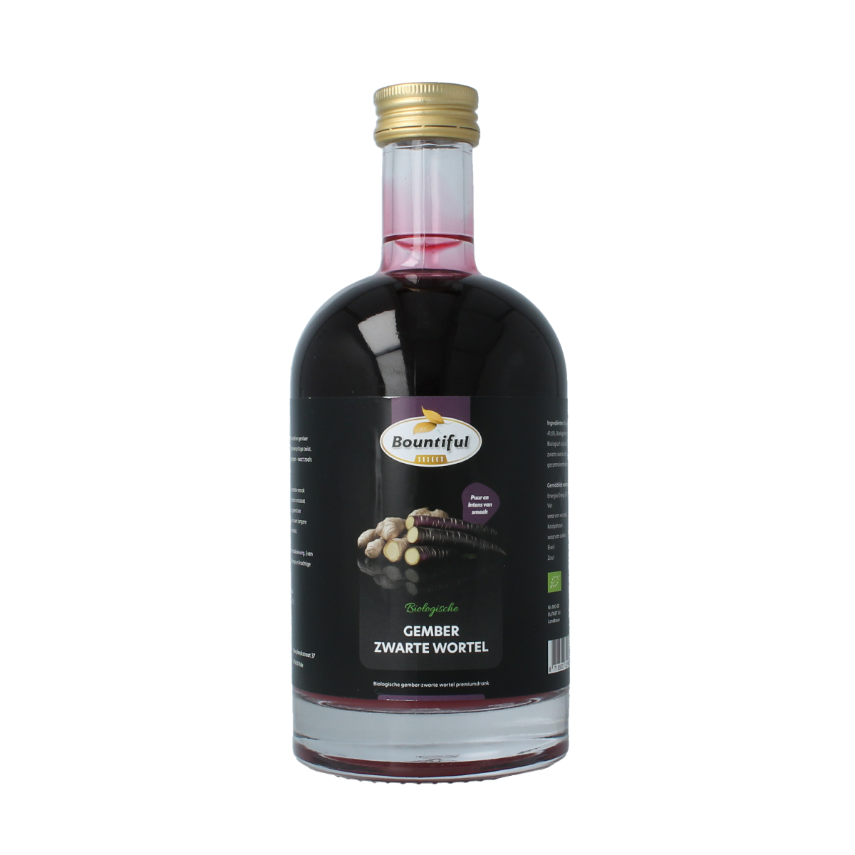 Bountiful Select Gember sap zwarte wortel biologisch 500 ml
