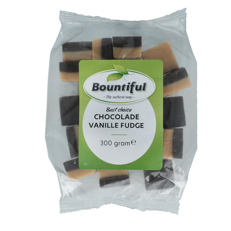Bountiful Fudge chocolade vanille 300 gram