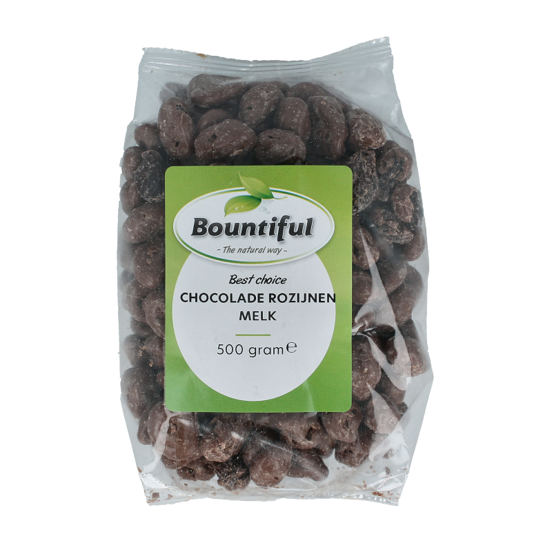 Bountiful Best Choice Choc Rozijnen melk 500 gram
