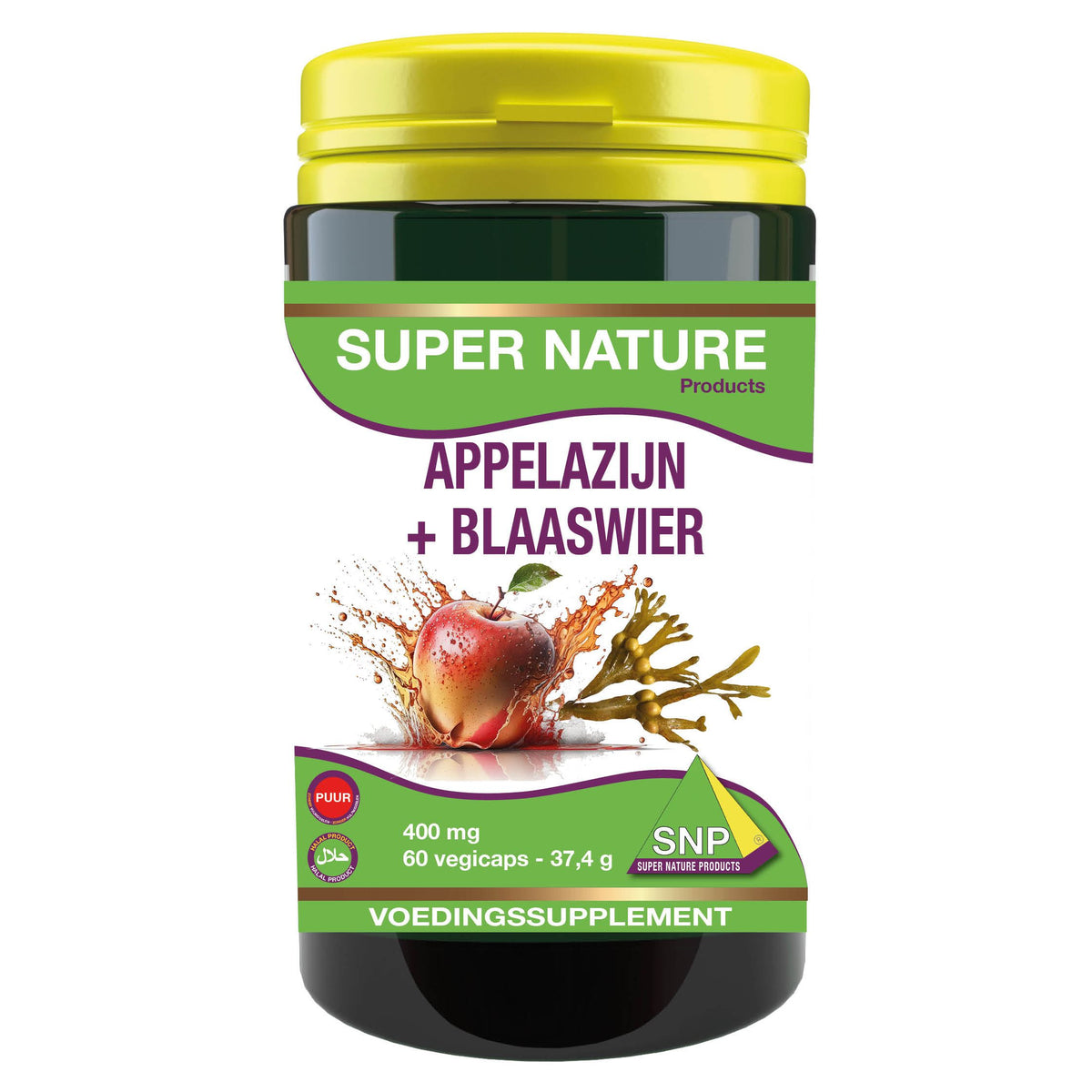 SNP Appelazijn blaaswier 400 mg en 100 mcg jodium 60 capsules