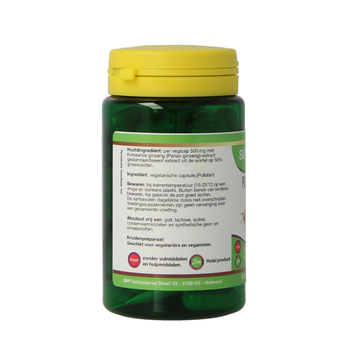 SNP Panax ginseng 500 mg puur 60 capsules