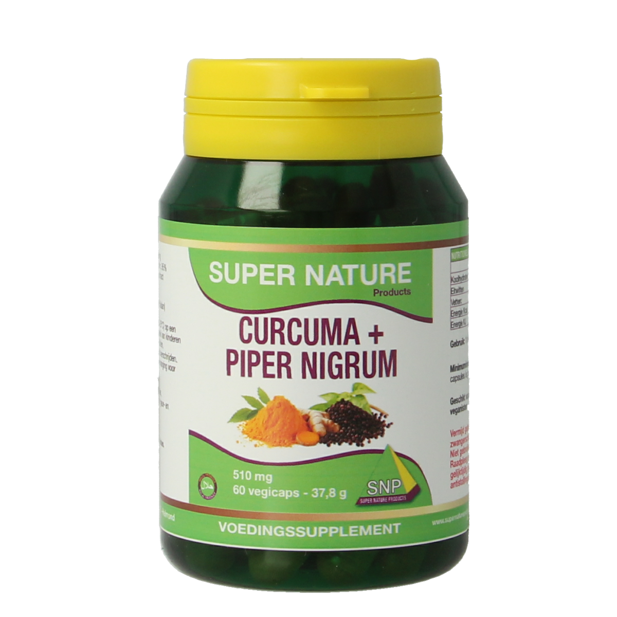 SNP Curcuma & piper nigrum 510 mg puur 60 vcaps