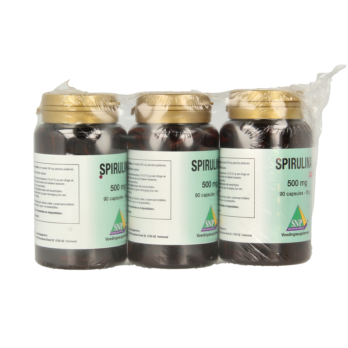 SNP Spirulina 500 mg puur aktief 2+1 270 capsules