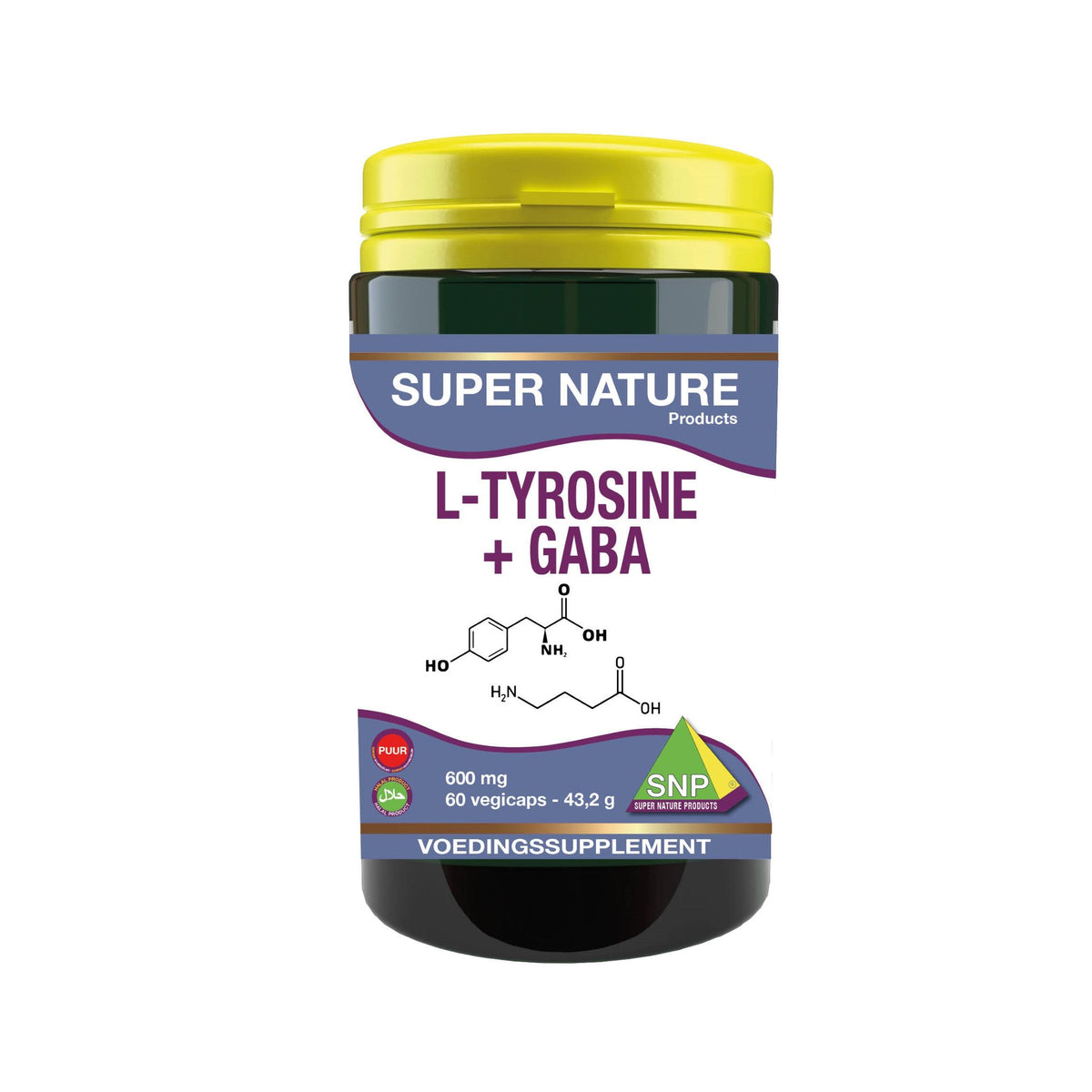 SNP L-Tyrosine + GABA 600 mg puur 60 capsules