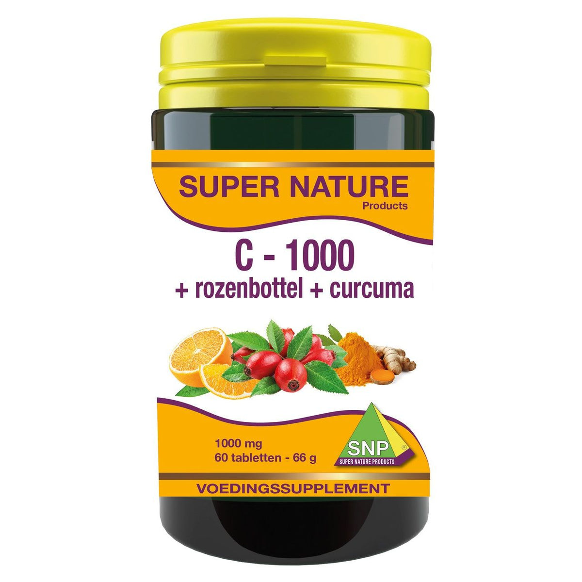 SNP Vitamine C + rozenbottel + curcuma 1000 mg 60 tabletten