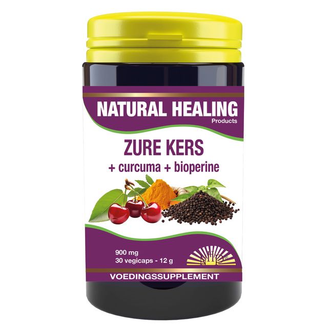 NHP Zure kers/curcuma/piper nigrum 30 vcaps