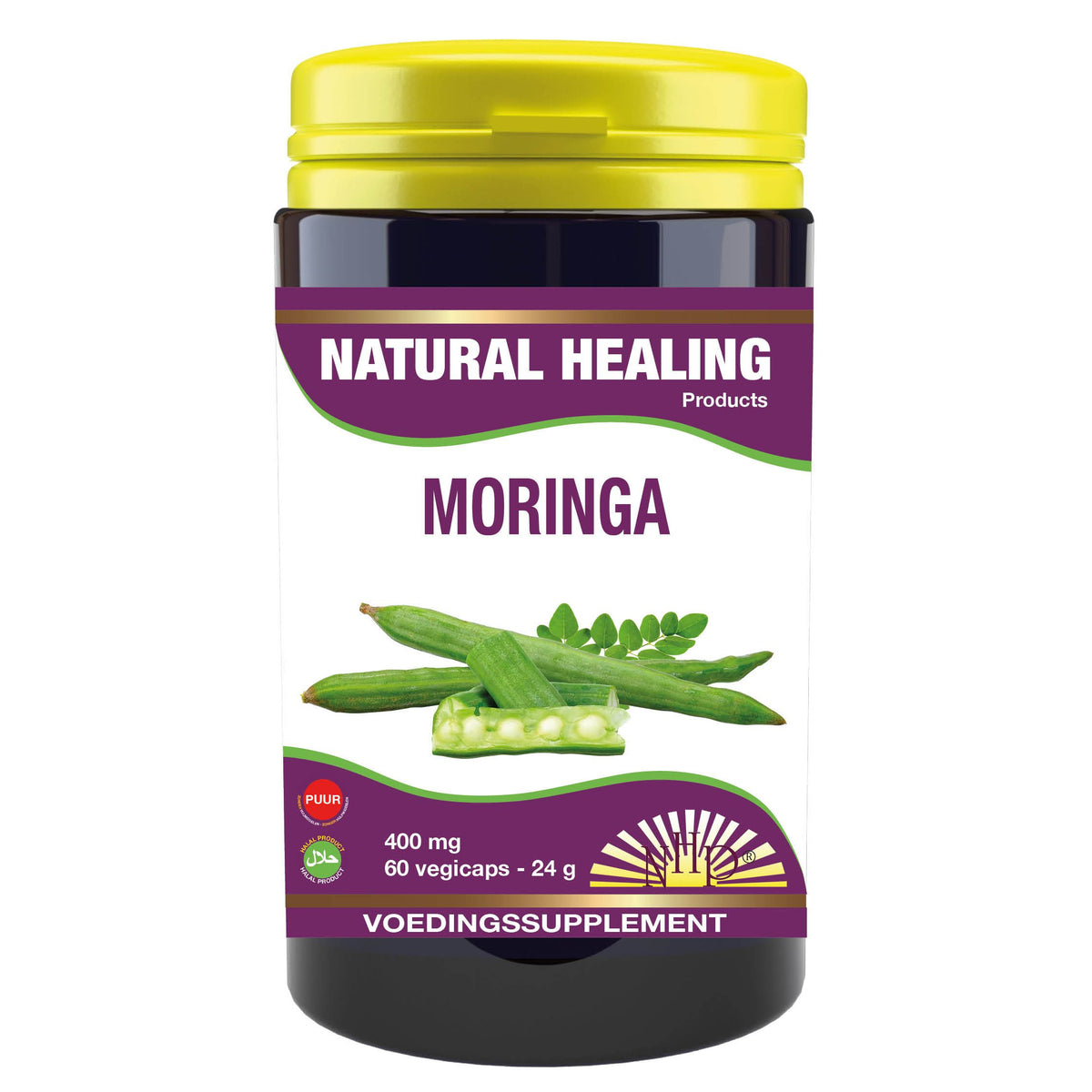 NHP Moringa 400 mg puur 60 vcaps