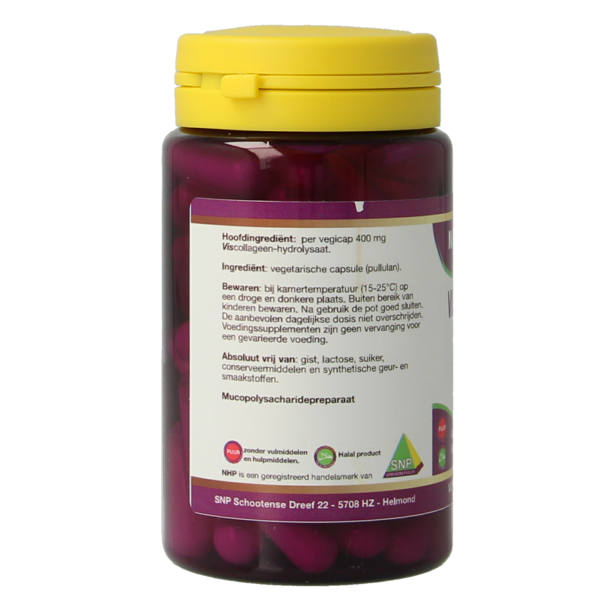 NHP Vis collageen 400 mg puur 60 vcaps