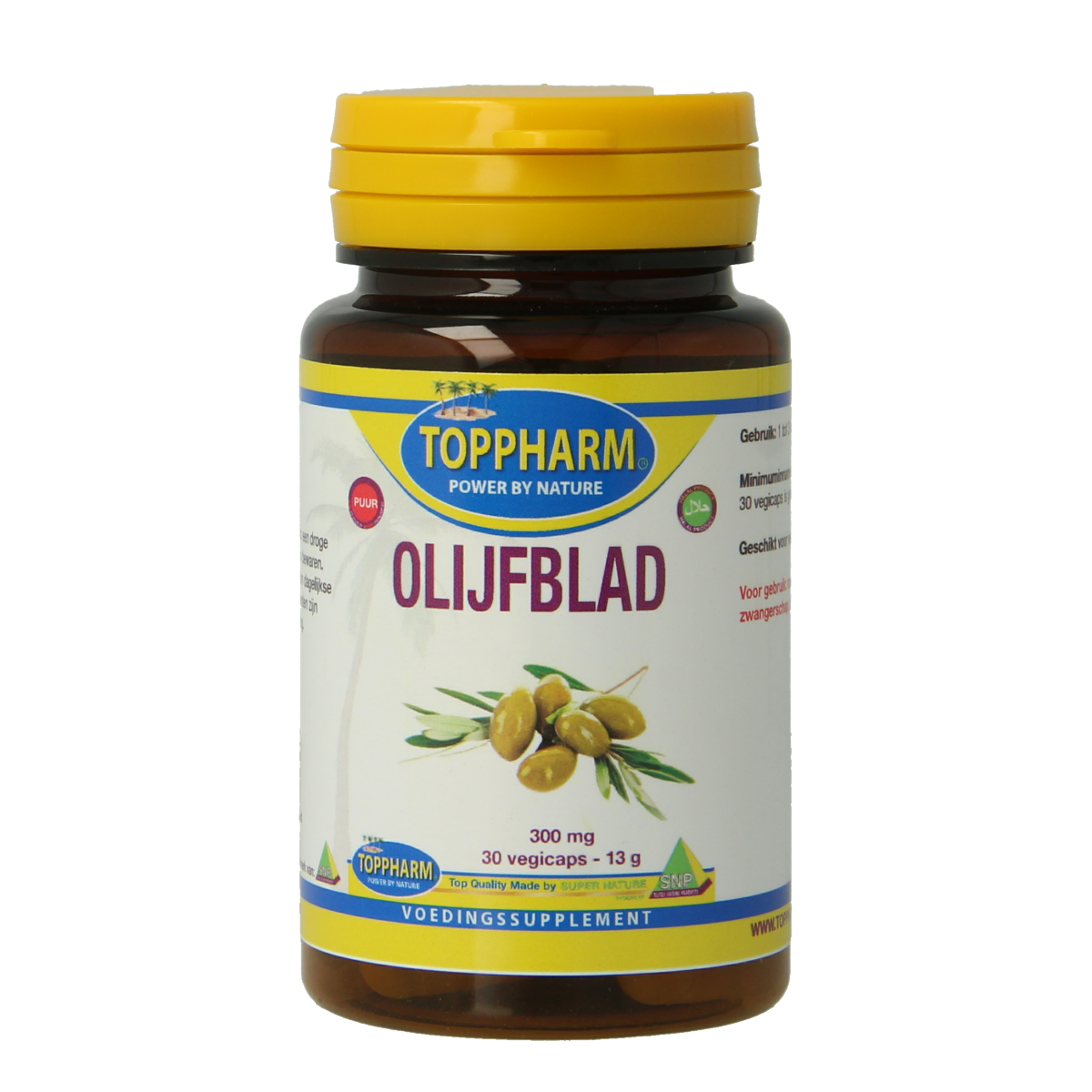 Toppharm Olijfblad puur 30 vcaps