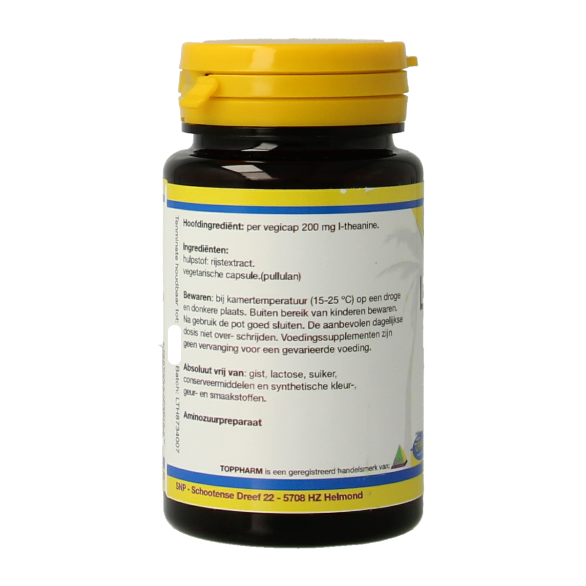 Toppharm L-theanine puur 30 capsules