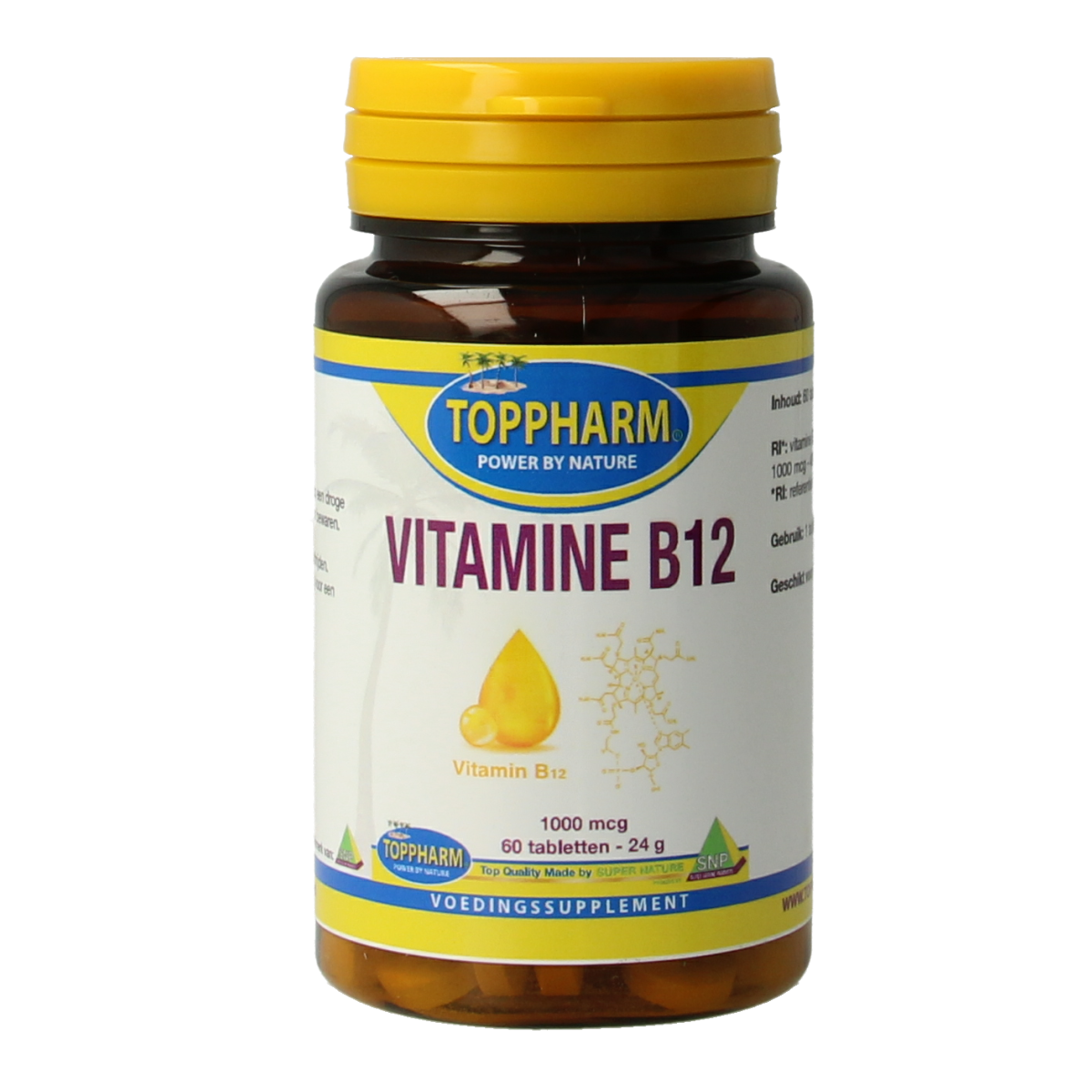 Toppharm Vitamine b12 1000 mcg 60 tabletten