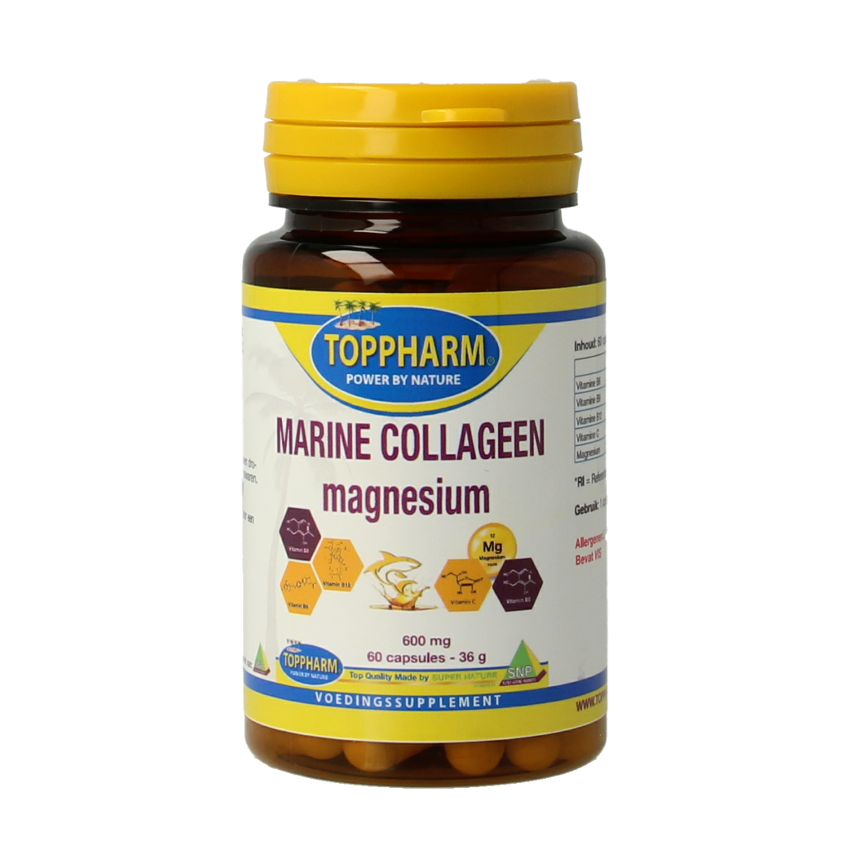 Toppharm Marine Collageen Magnesium 60 capsules