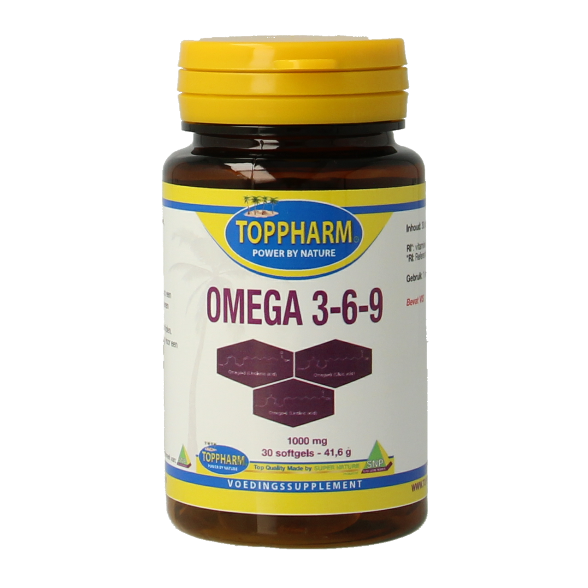 Toppharm Omega 3-6-9 1000 mg 30 softgels