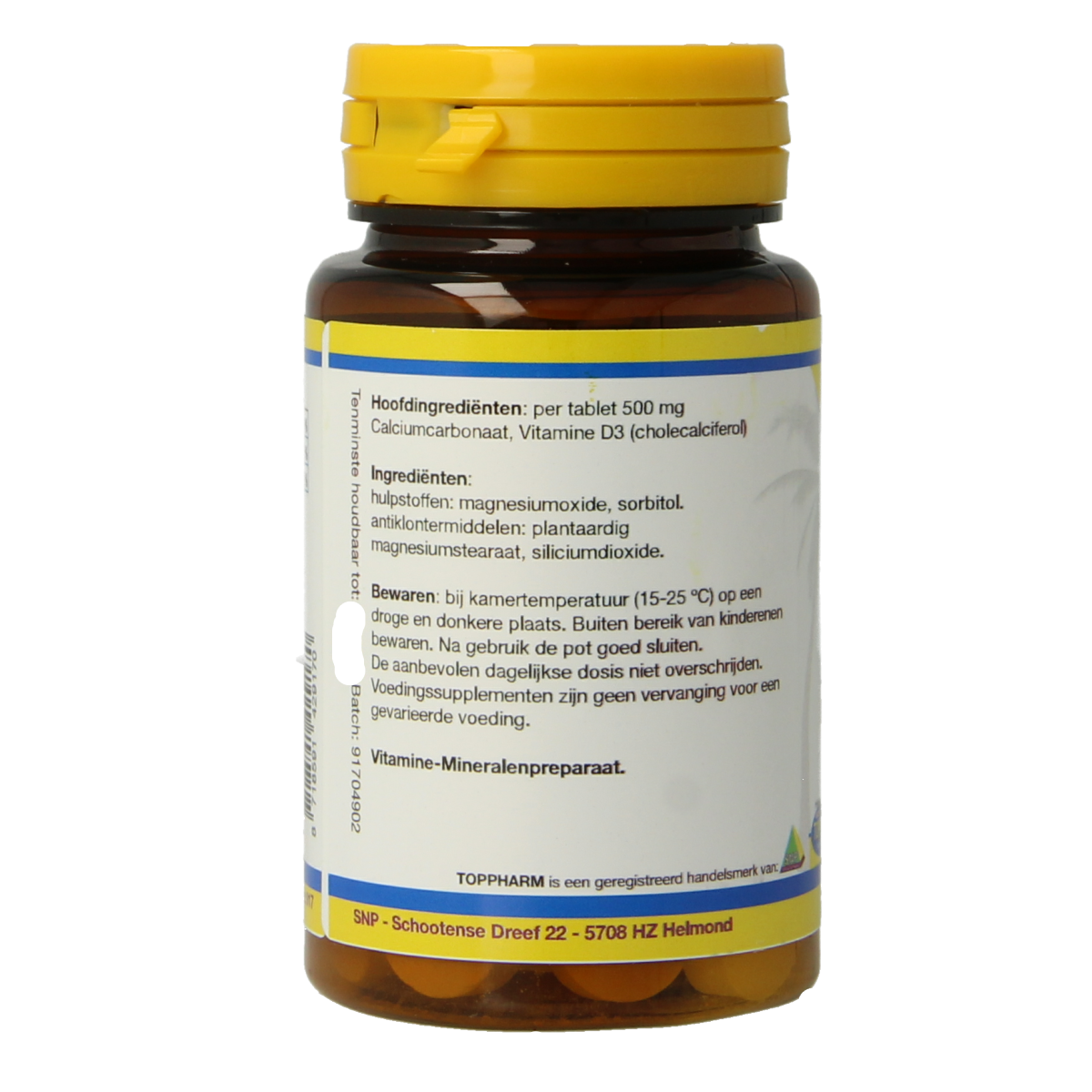 Toppharm Calcium Vitamine D 50 tabletten