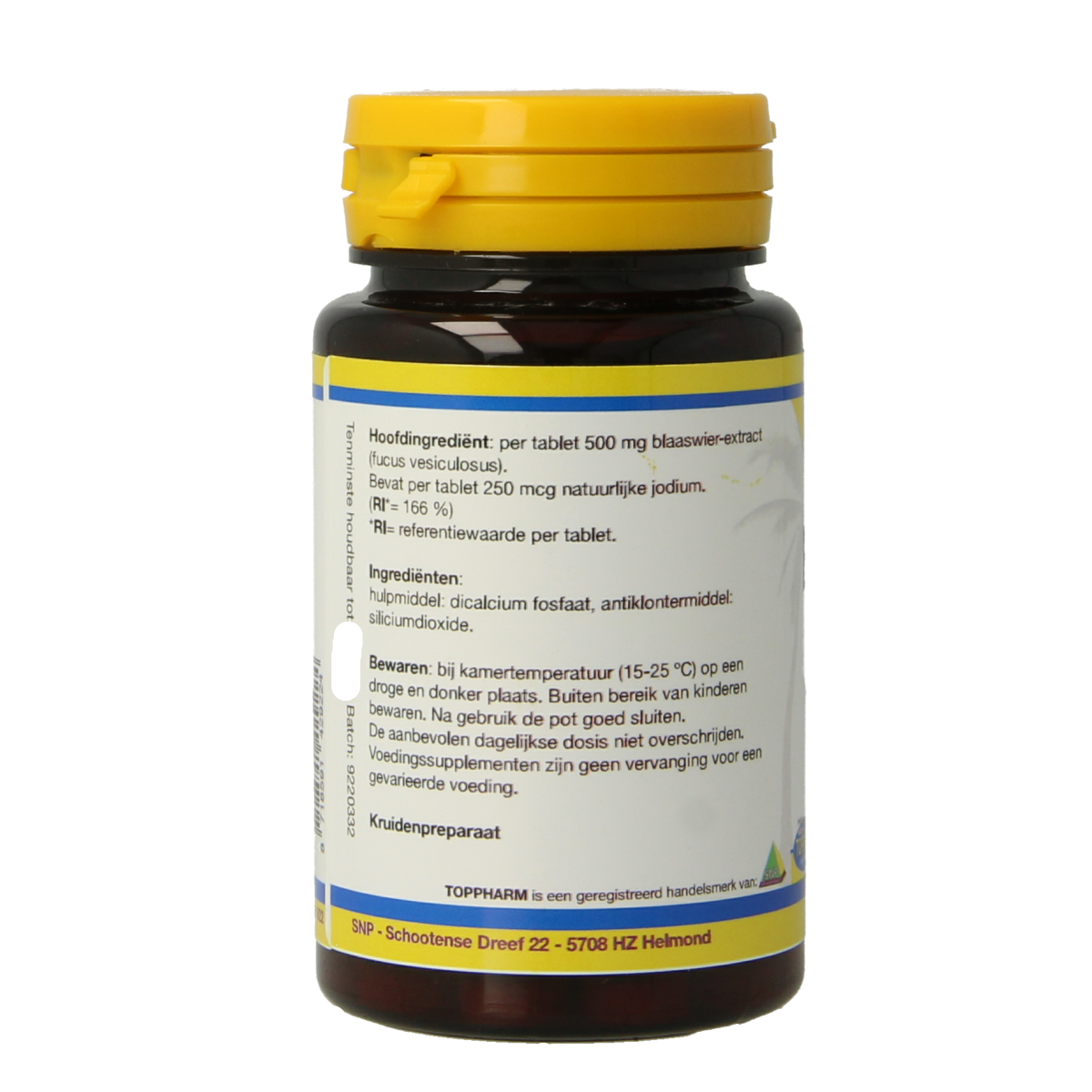 Toppharm Blaaswier 500 mg 60 tabletten