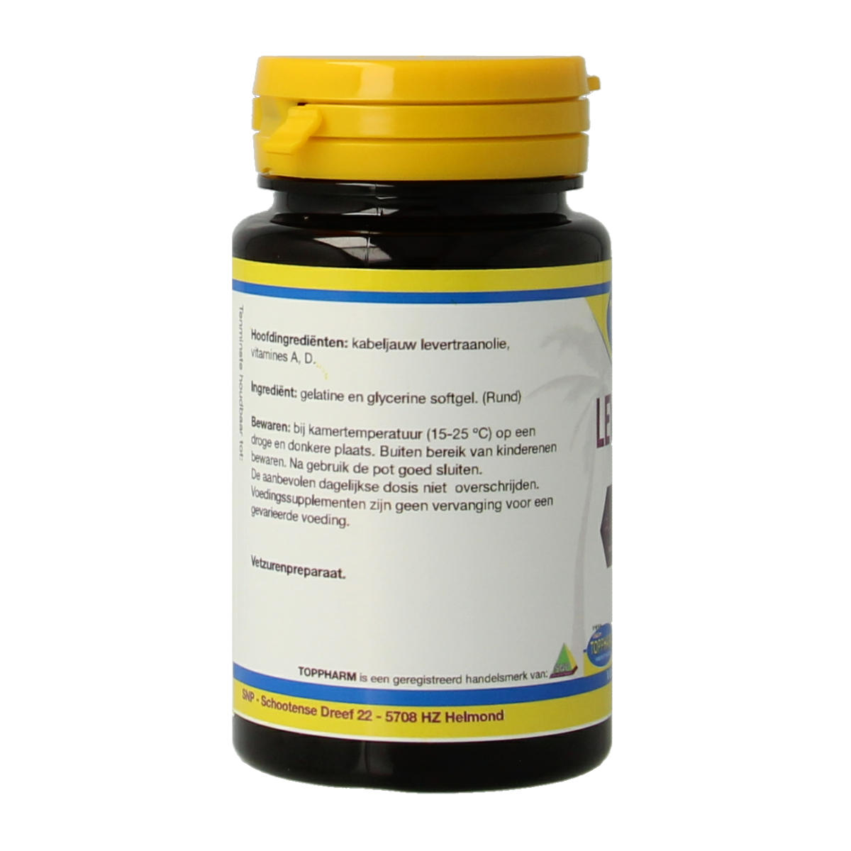 Toppharm Levertraan 1000 mg 30 softgels