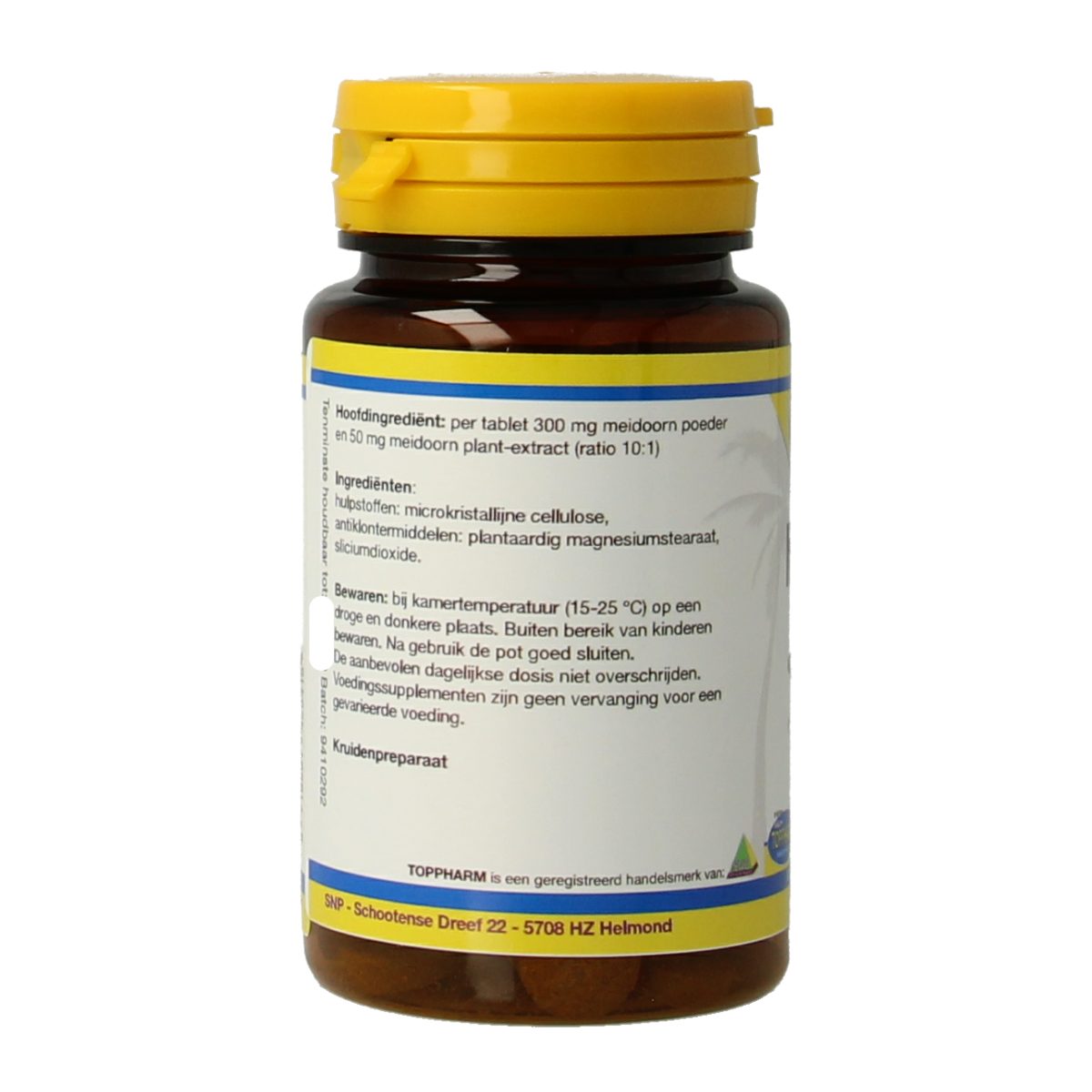 Toppharm Meidoorn 800 mg 60 tabletten